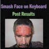 a samsh keyboard against face.jpg