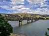 Hume Dam ninetyfive percent full at Bethanga Bridge 2004.jpg